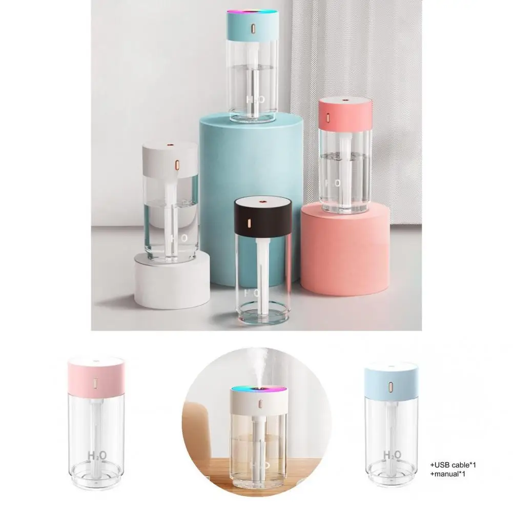 

USB Humidifier 280ML Desktop Humidifier Air Improvement Soothe Tiredness Simple Household USB Plug-in Air Humidifier
