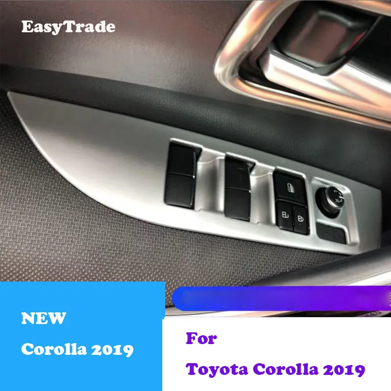 4 шт. для Toyota Corolla 2019 аксессуары крышка переключателя окна автомобиля кнопка