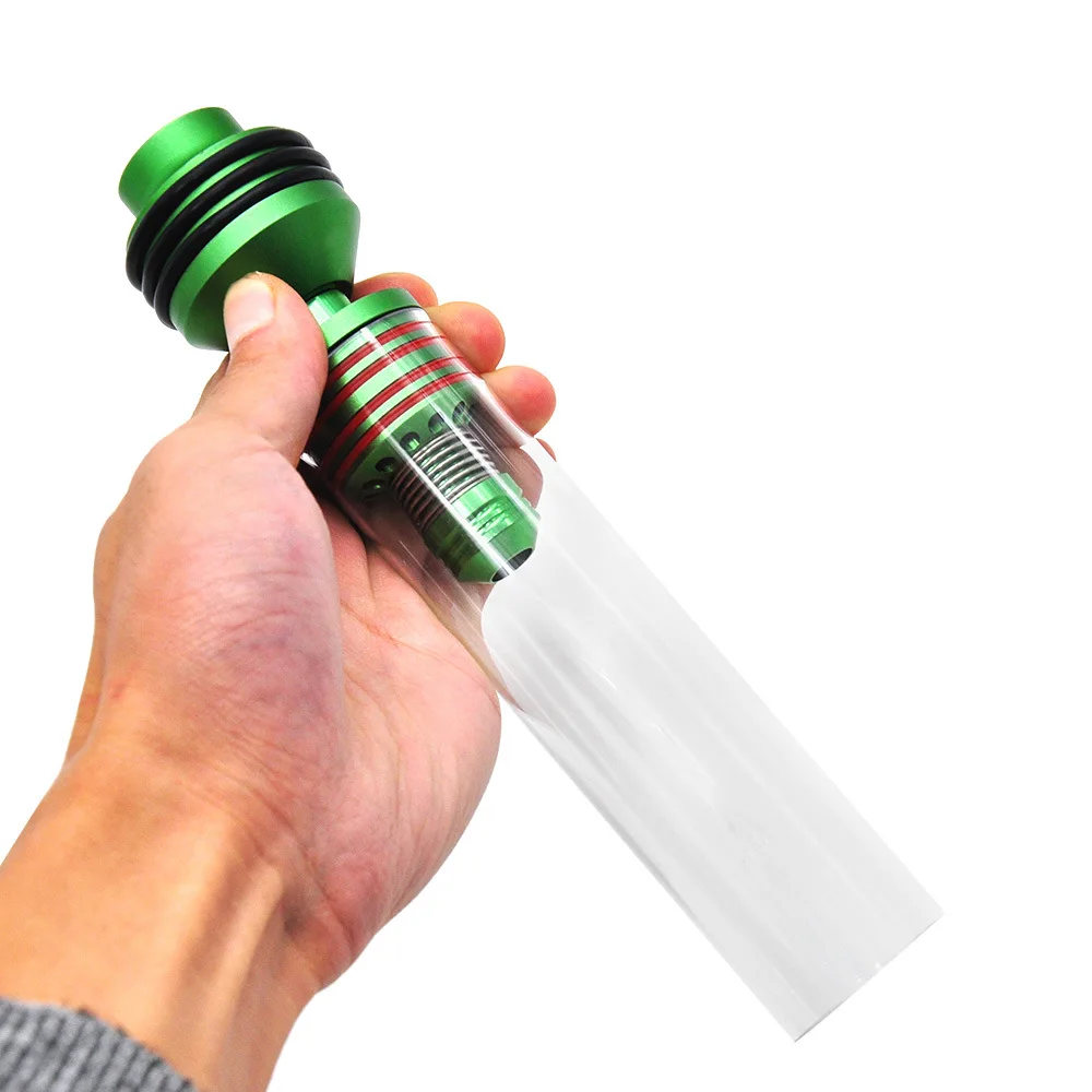 195 мм вытяжная дыхательная металлическая курительная трубка Премиум алюминиевая