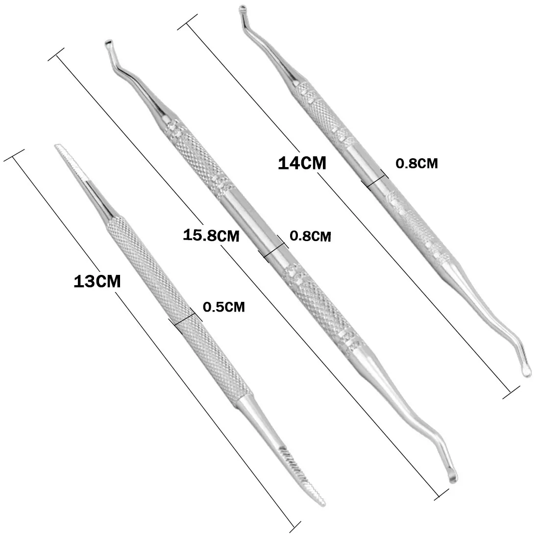 New 3 pcs Double Ended Ingrown Toenail Correction Lifter File Nail Foot Care Hook Manicure Pedicure Toenails Clean Tool | Красота и