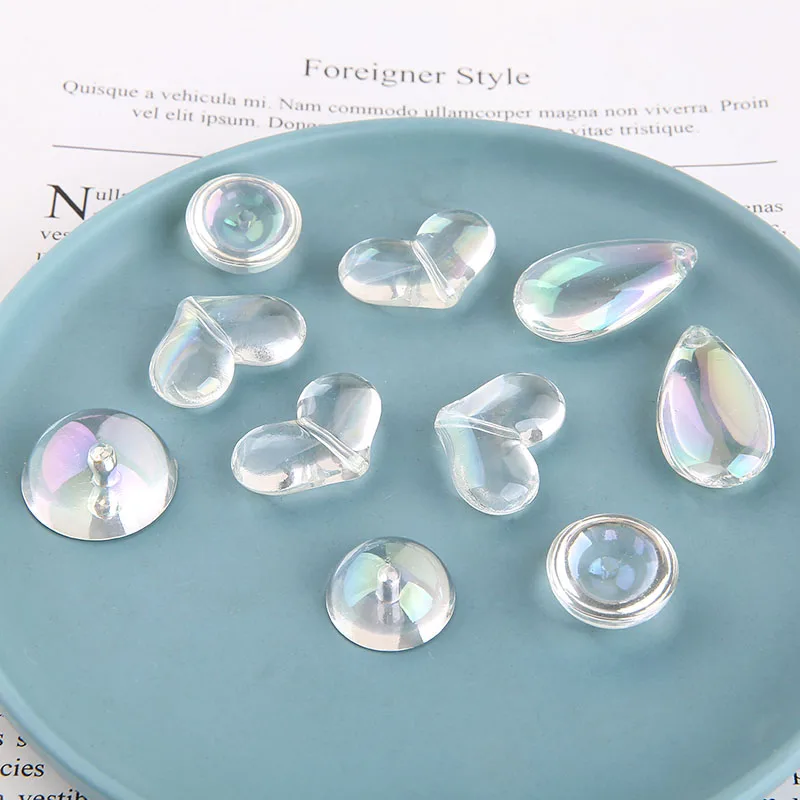 10 шт. прозрачные серьги капли в виде симфонии любви для девочек милый