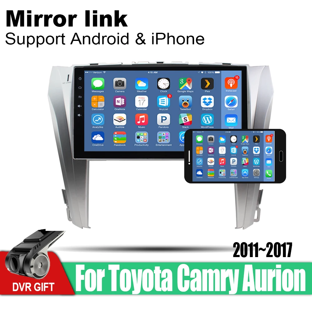 Для Toyota Camry Aurion 2011 2012 2013 2014 2015 2016 аксессуары Android автомобильный мультимедийный