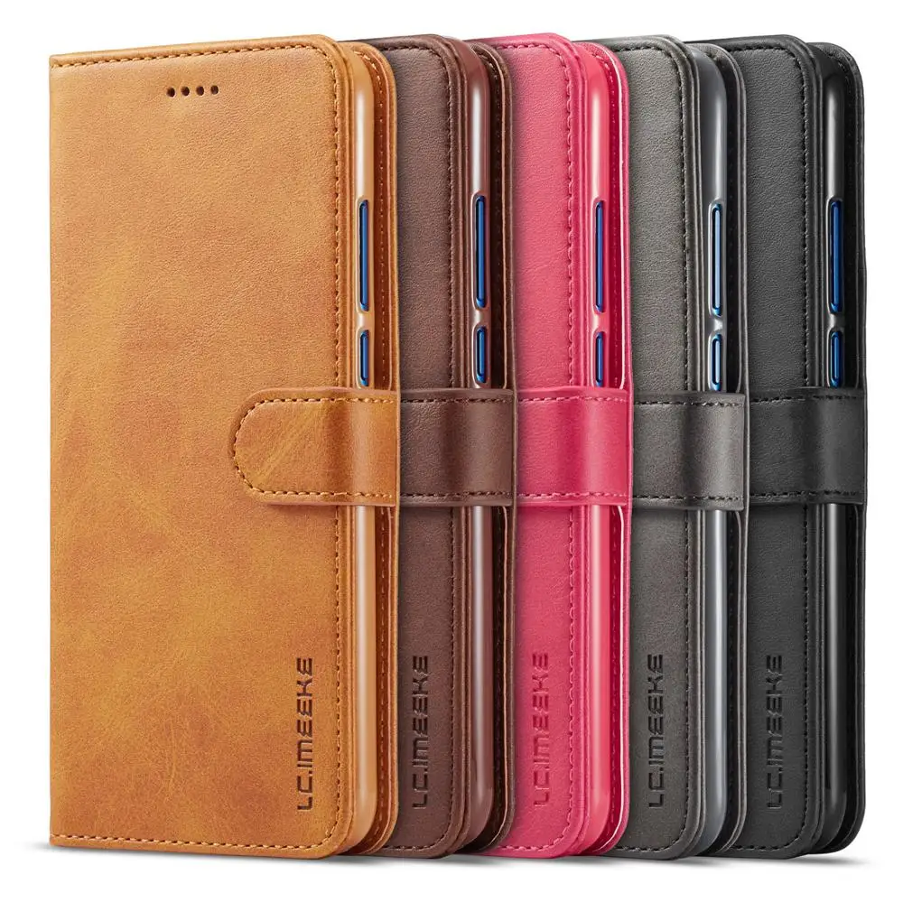 

High End Luxury Leather Case For Huawei Y9 2019 / Nova 5i Wallet Card Slots Flip Folio Cover Huavei Y92019 Coque Funda Para