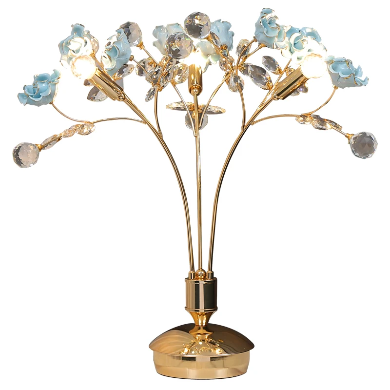 Современные Свадебный Хрустальный Настольный светильник G9 светодиодный