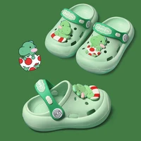 cute cartoon summer shoes baby kids sandals slippers for girls boys indoor portable eva children toddler hole slides soft sole