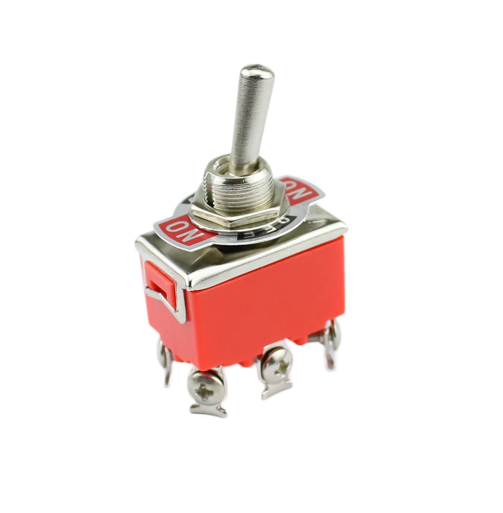 

1 шт. E-TEN1322 15A/250V 6-контактный водонепроницаемый переключатель крышка ВКЛ-ВЫКЛ-ВКЛ миниатюрные тумблеры оранжевый