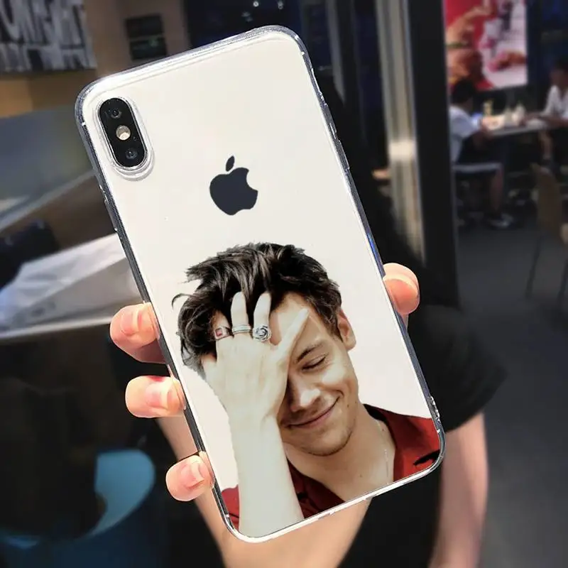 

Harry Styles famous design Phone Case Transparent soft For iphone 5 5s 5c se 6 6s 7 8 11 12 plus mini x xs xr pro max