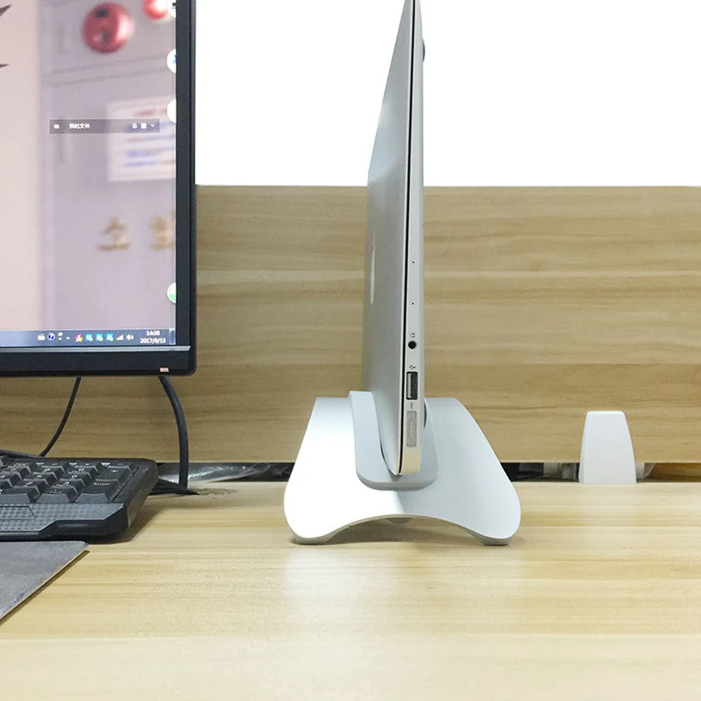 Высококачественная алюминиевая вертикальная подставка для ноутбука компактный