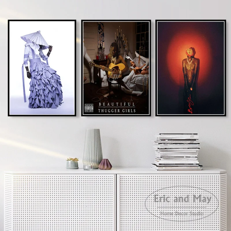 Новинка Молодежный художественный альбомный плакат со звездами и принтами в