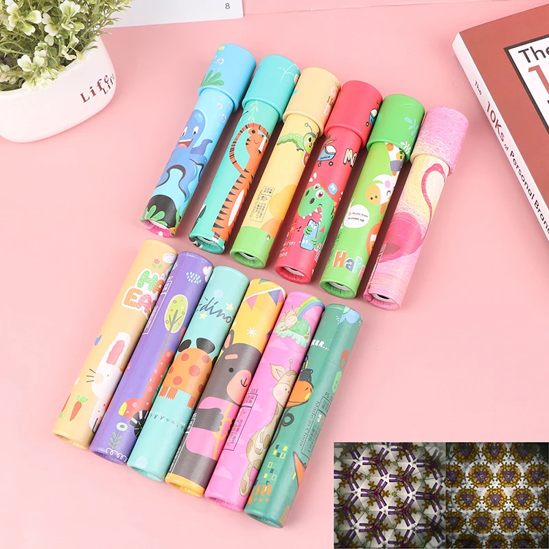 

1pc Interactive Logical Rotating Kaleidoscope Magic Classic Educational Toys For Kids Imaginative Cartoon Children