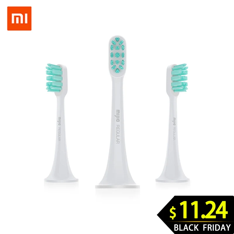 XIAOMI MIJIA, насадки для электрической зубной щетки, 3 шт, умная зубная щетка DuPont, щетка, головка Mini Mi Clean Sonic, гигиена полости рта
