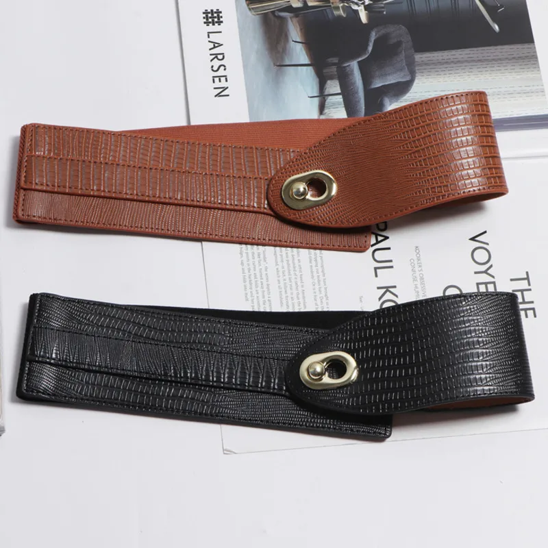 Новинка 2020 модные дизайнерские кожаные широкие ремни для женщин трендовые