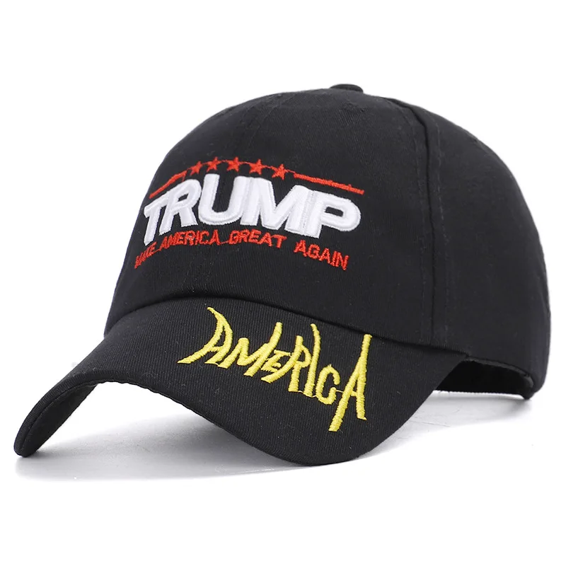 Make America Great Again вышитая шляпа унисекс хлопковая Регулируемая Кепка Дональд Трамп