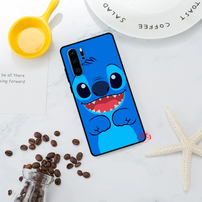 Милый мультфильм Стич силиконовый чехол для Huawei P8 Lite 2015 2017 P9 2016 Mimi P10 P20 P30 Pro P Smart Z