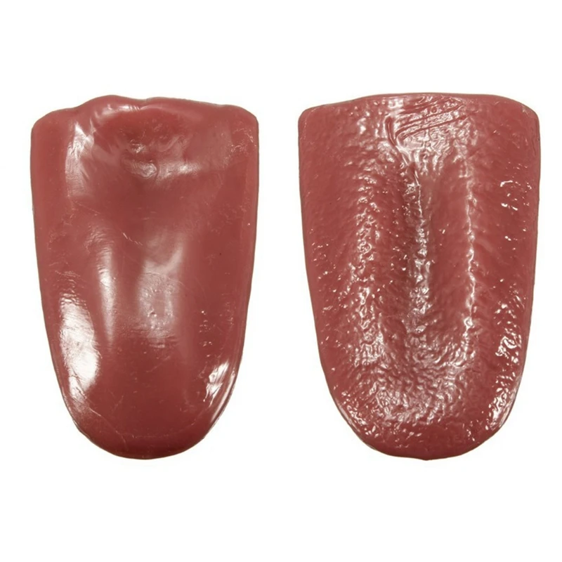 

U90E Halloween Harmless Realistic Fake Tongue Trick Joke Prank Horrible Stretchable Prop False Tongue Prank Tongue