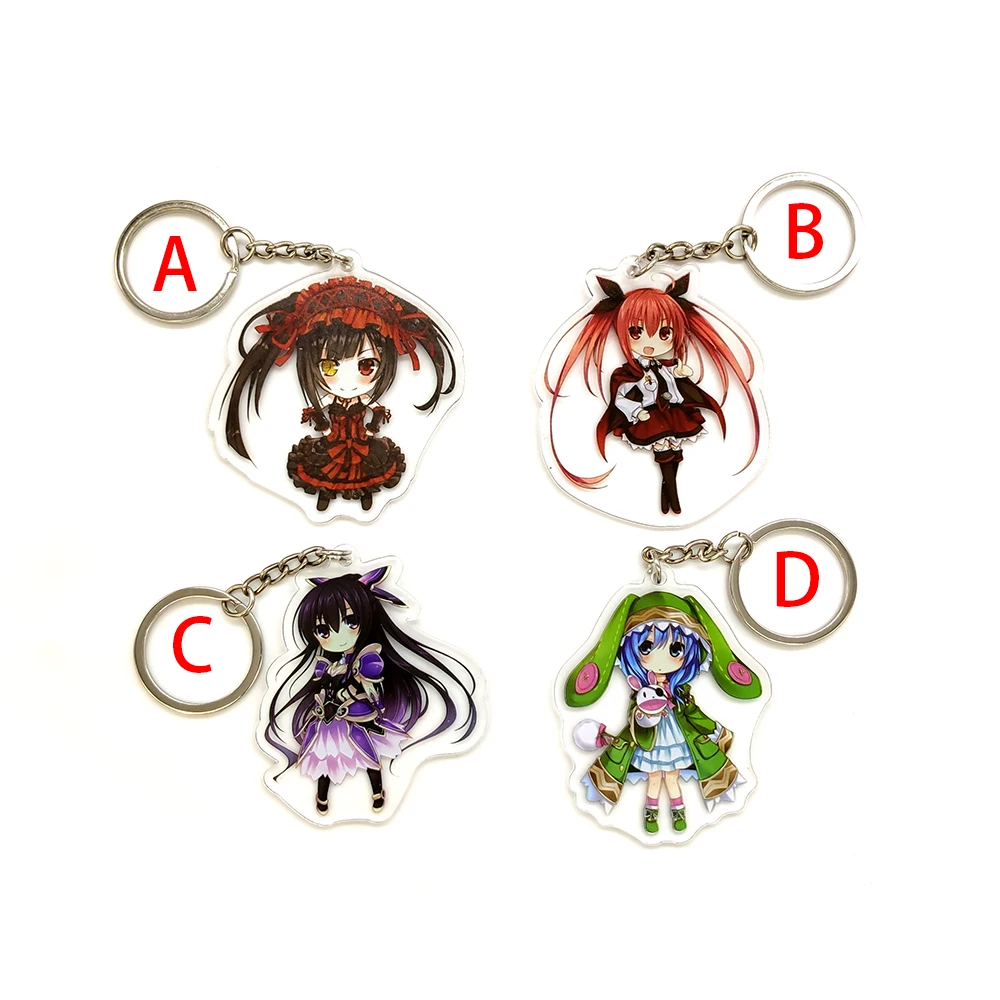 Брелок для ключей с надписью Love Thank You DATE A LIVE Куруми Тоха йошино Кодори 4 вида
