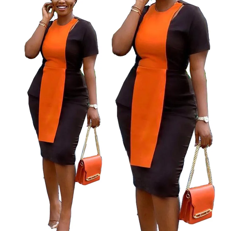 Летние африканские платья для женщин коричневые красные Дашики юбка с принтом в