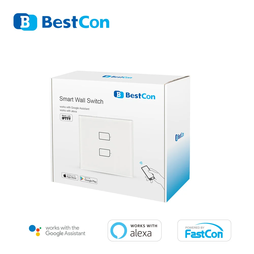 BroadLink BestCon TC2S беспроводной умный настенный светильник сенсорный выключатель