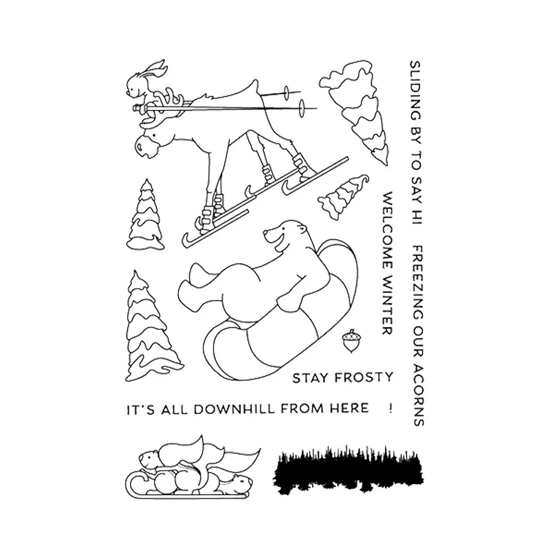 Moose & Полярный медведь раздвижные ворота для бутылок на должен сказать