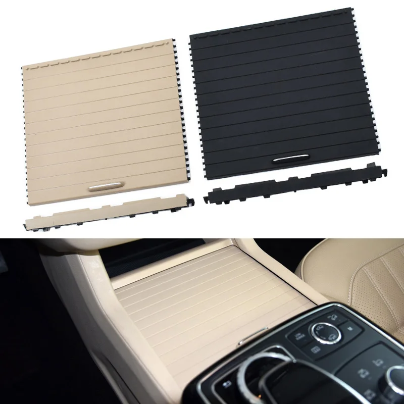 

Interior Car Drink Cup Holder Roller Cover Shutter For Mercedes Benz W166 ML GL GLE GLS 2012-2018