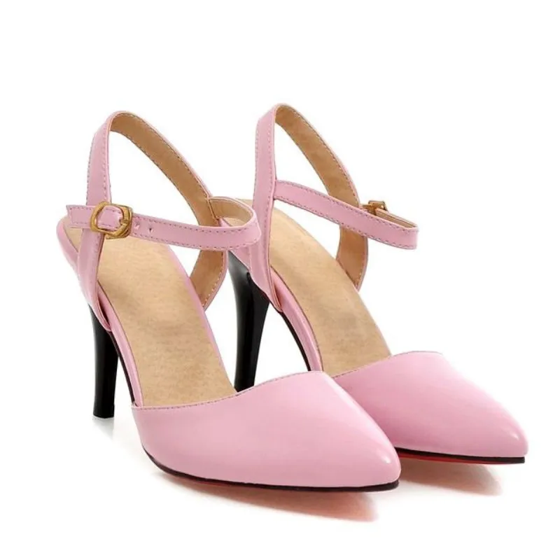 Лидер продаж Пикантные элегантные женские босоножки больших Size4 12buckle strap Женские