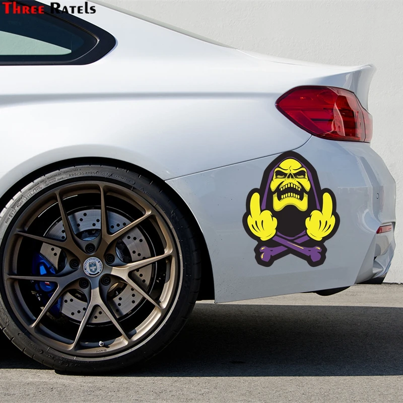 Наклейка на средний палец Three Ratels FC29 Cool Grim Reaper для Ford Focus 2 3 St Rs Fiesta Mondeo Tuga Ecosport Fusion |