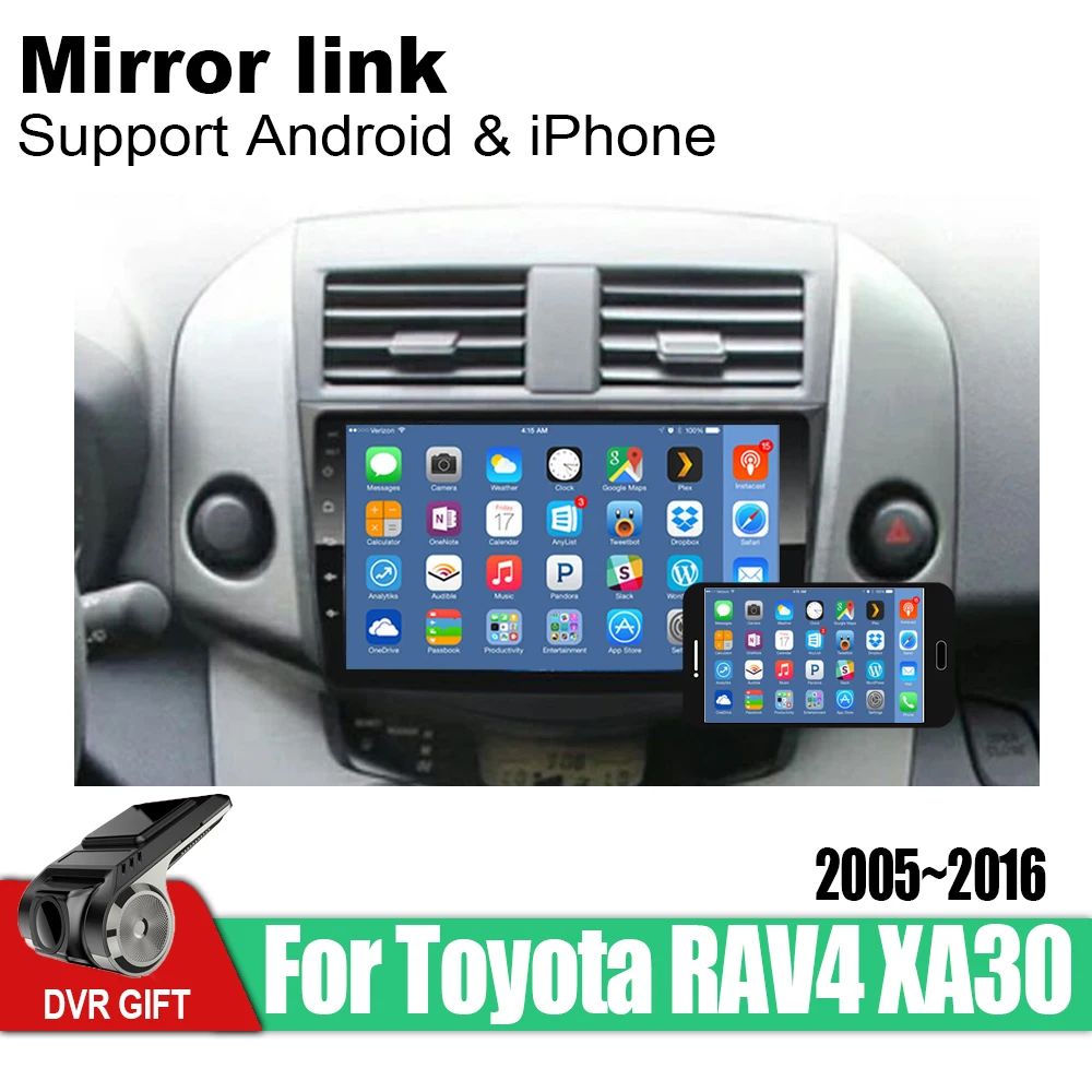 Автомобильный мультимедийный плеер ZaiXi с gps для Toyota RAV4 XA30 2005 ~ 2016 навигацией на Android