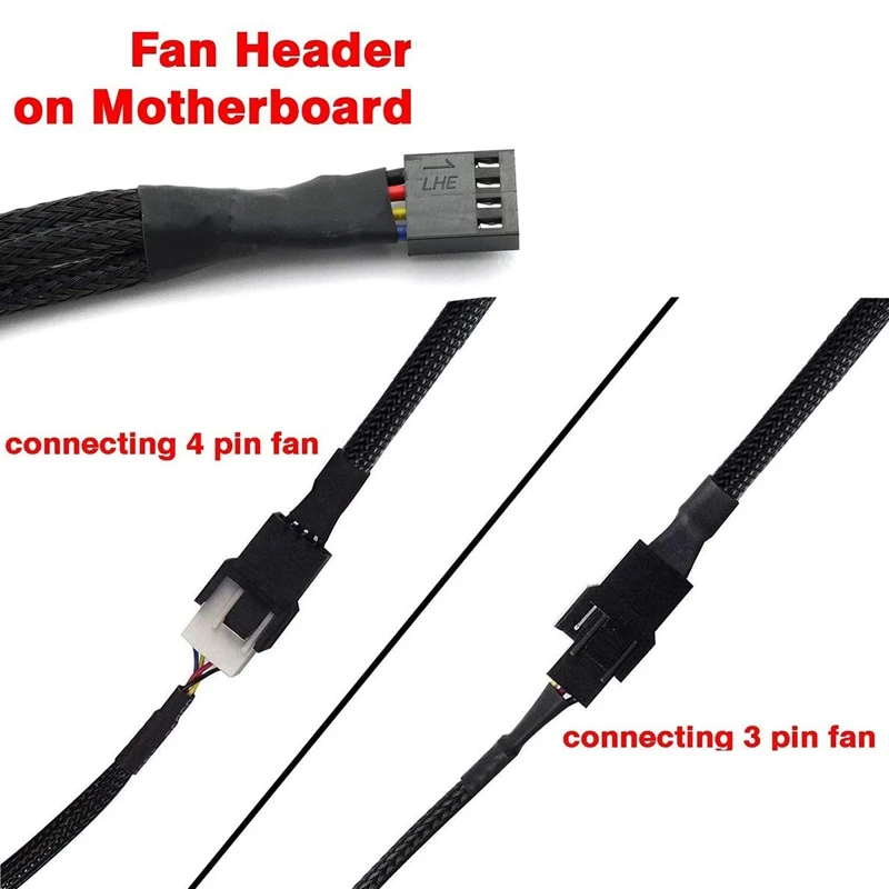 10 шт. 4 Pin PWM Fan Удлинитель силовой кабель корпус разъема мужского и женского пола