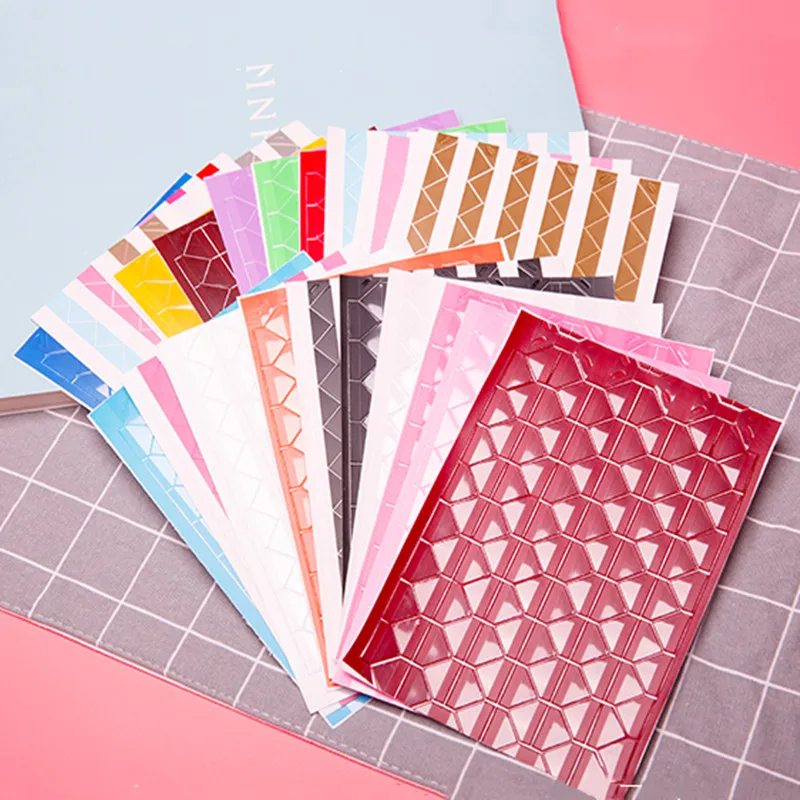 

10 sheets (1020pcs) Hand-made self adhesive PVC Stickers Photo Corner Scrapbook Paper Stickers Photo Albums Frame Decoration