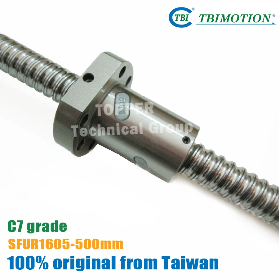 TBI CNC diy kit SFU шариковый винт SFU1605 C7 500 мм 5 свинцовый с 1605 шариковая гайка концевой