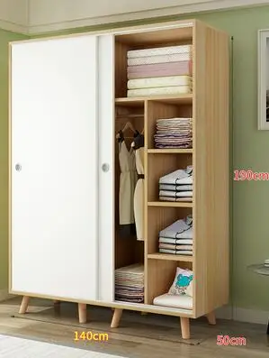 mix 140cm Легко собрать гардероб с раздвижными дверями шкаф для спальни мебель шкаф для хранения Aarmario muebles moveis деревянный современный шкаф - Цвет: mix 140cm