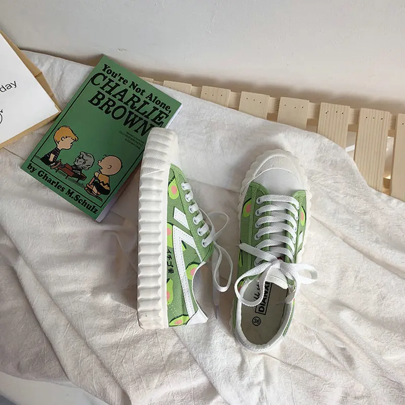 Женские холщовые туфли Новинка лета 2019 Повседневные Дышащие Удобные кроссовки на шнуровке женские зеленого