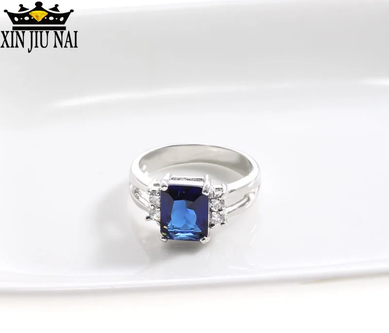 Женское кольцо из серебра 925 пробы 5 цветов|Кольца| |