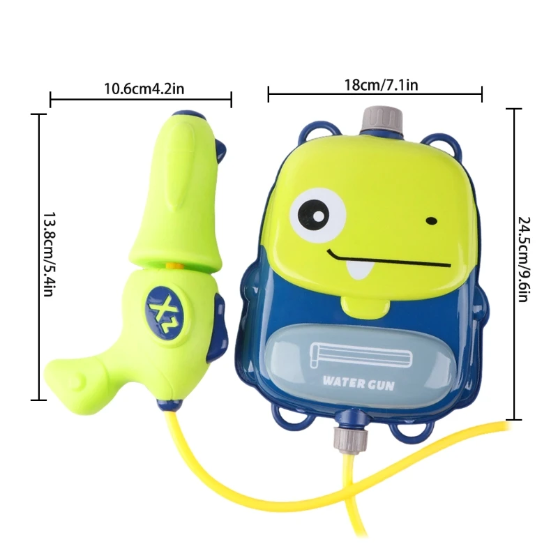

Kids Outdoor Backyard/Summer Swimming Pool Backpack Water Toy Pull-out Spray Toy Backpack Water Toy Kids Summer Toy