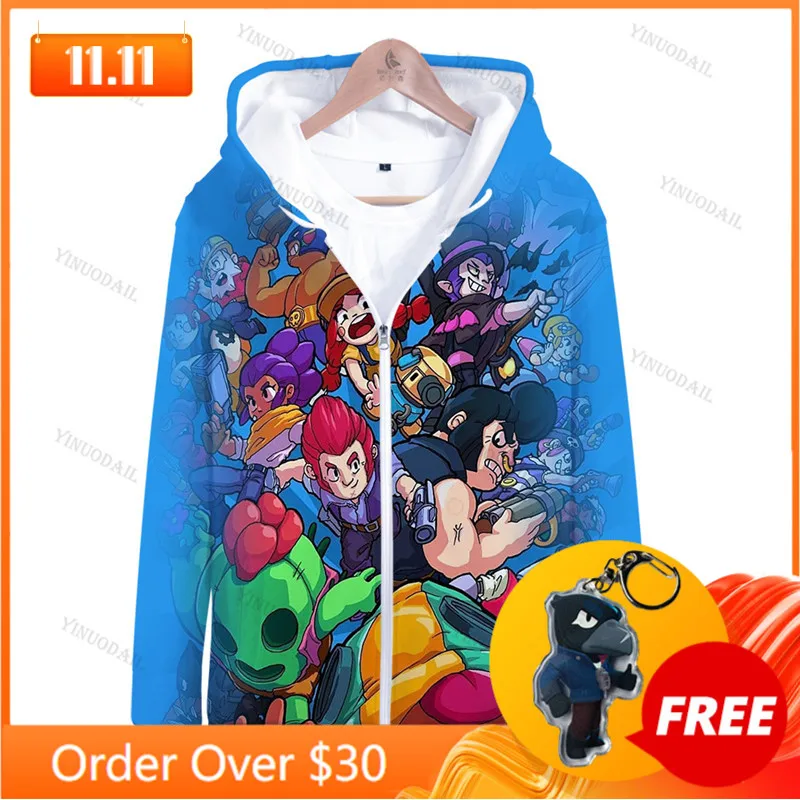 

Colt Nita 3 To 14 Years Spike Kids Hoodies MAX BUZZ Game 3D Printed Sweatshirt Boys Girls Cartoon Star Jacket Tops Teen Clothes