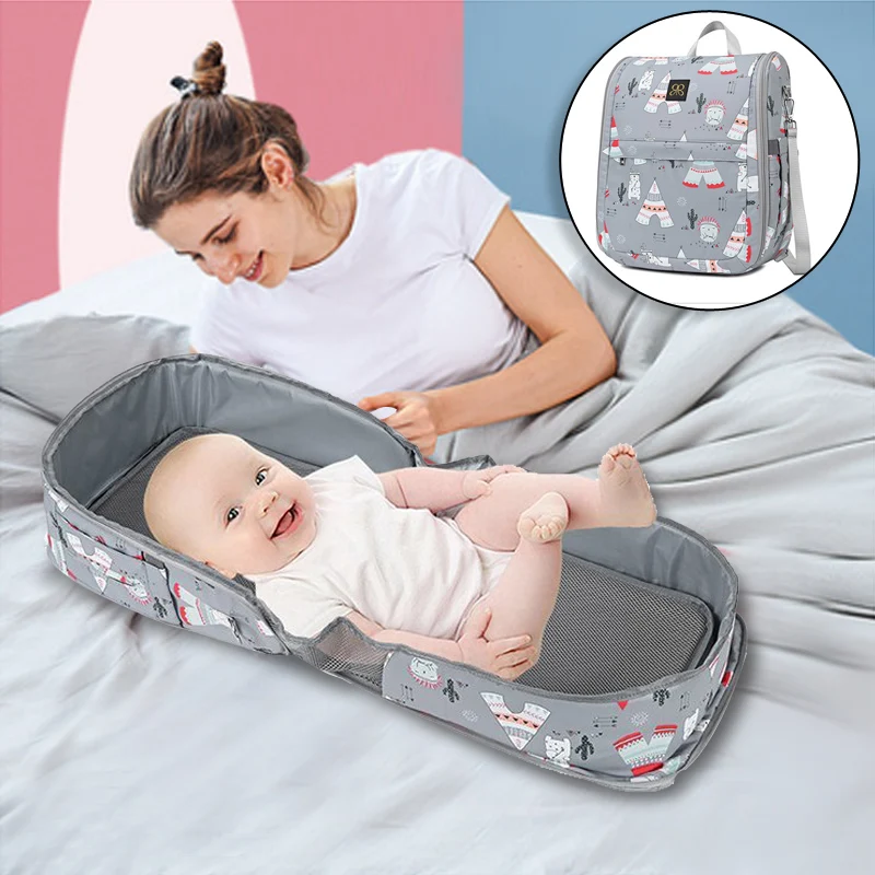 

Portable crib bedding baby nest bedding travel out backpack bag urine bag bed bag