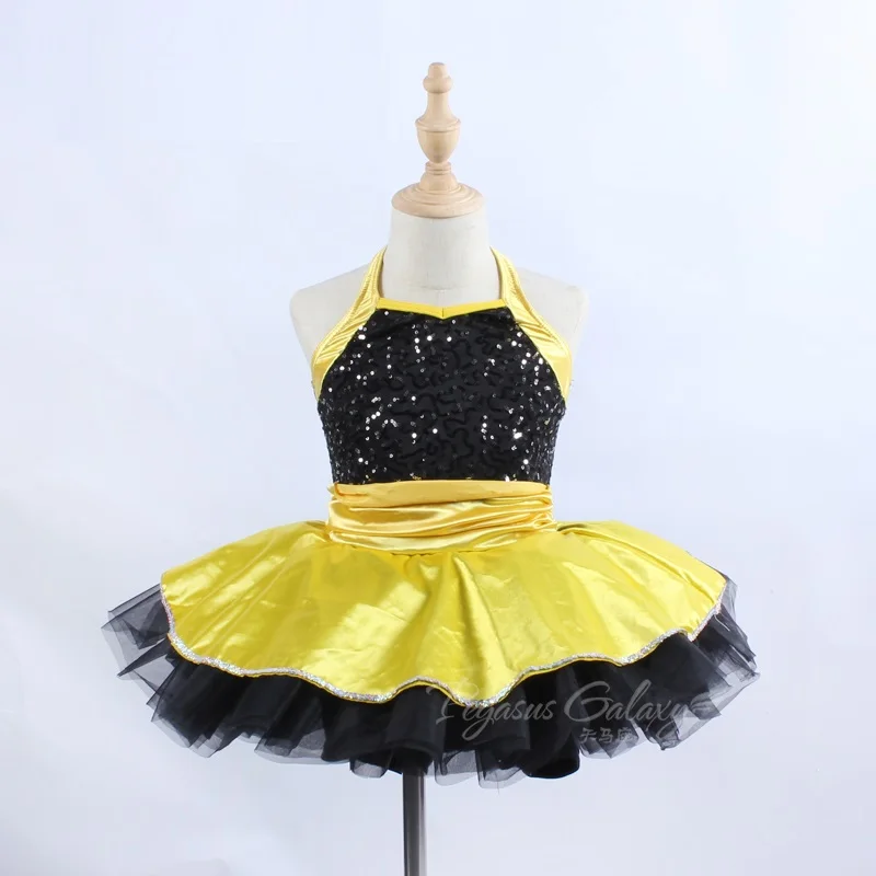 

H2709 Children Ballet Dance Dress Girls Tutu Dresses Costumes Student Teenager Pompon Clothes Professional Performance Dancewear