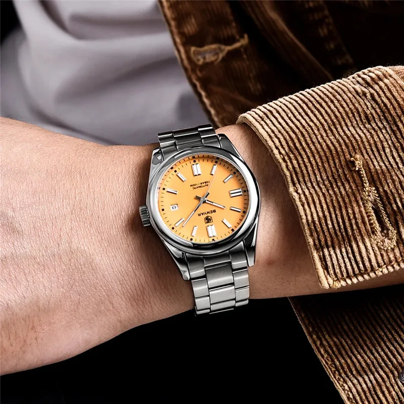 2021 BENYAR New Luxury Brand Men Mechanical Wristwatches 10Bar Waterproof Automatic Watch Stainless Steel Sports Watch for Men enlarge