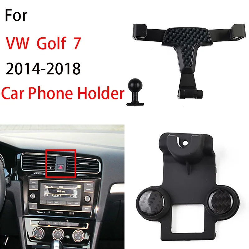 

Gravity Car Phone Holder For 2014-2018 Volkswagen Golf 7 Auto Interior Accessories Air Vent Stand GPS Bracket