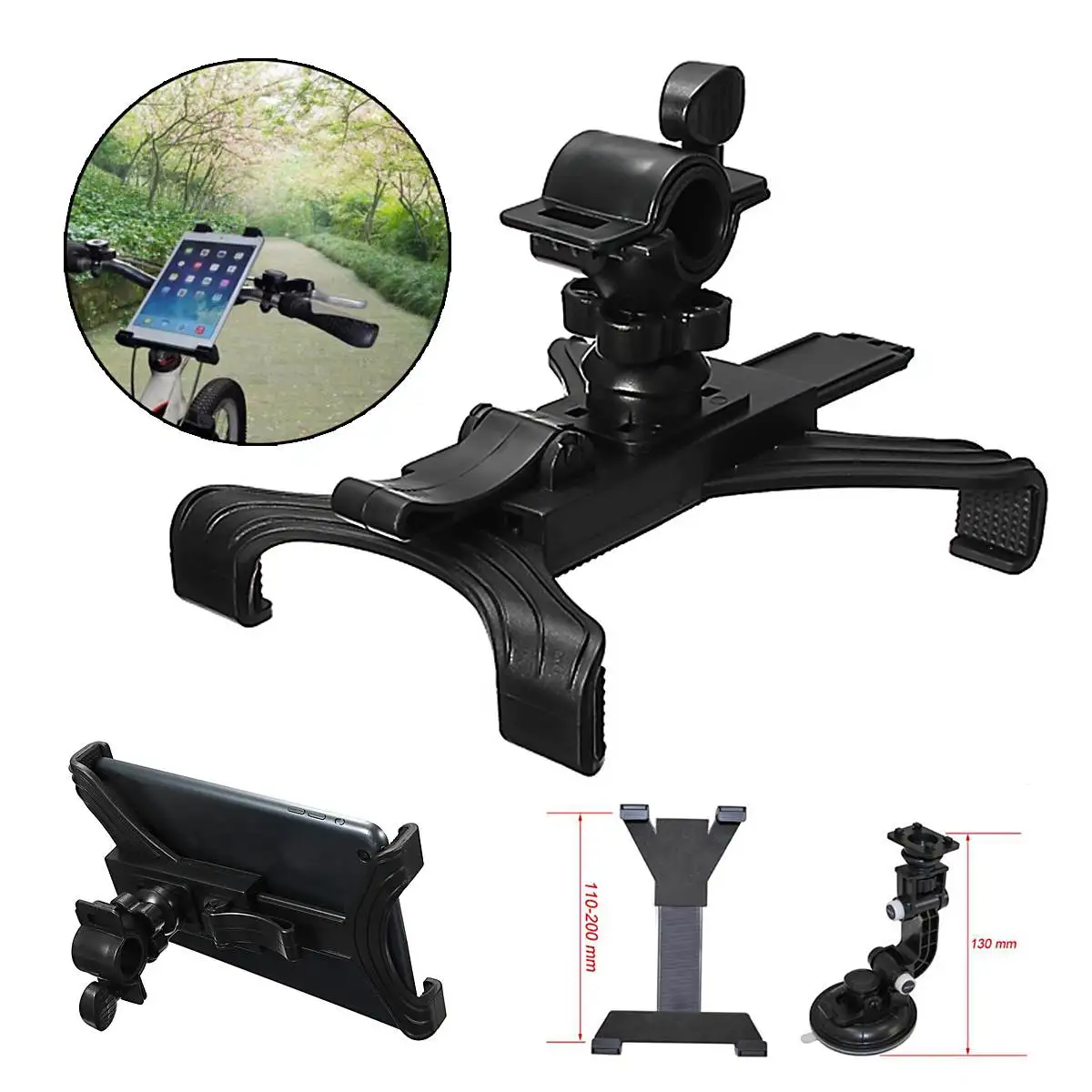 Adjustable Bicycle tablet stand Music Microphone Mount Motorcycle Bike Holder Universal For 7 to 10 inch Tablet iPad | Компьютеры и