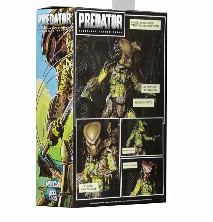 Экшн фигурка NECA Predator eloer:the golden angel ultimate edition Коллекционная модель игрушка в