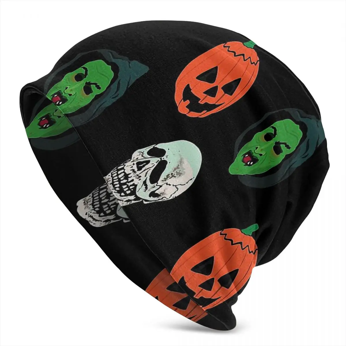 

Серебряный набор шапки для мужчин и женщин, мужские шапки бини, шапки на Хэллоуин, трикотажная шапка с рисунком трюков или стразов, наушники,...