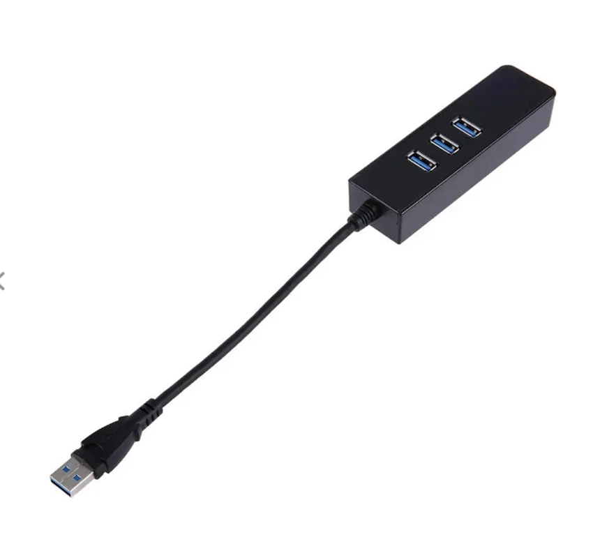 Концентратор USB 3 0 на порта 10 Гбит/с Gigabit Ethernet черный для ПК ноутбука драйвер не