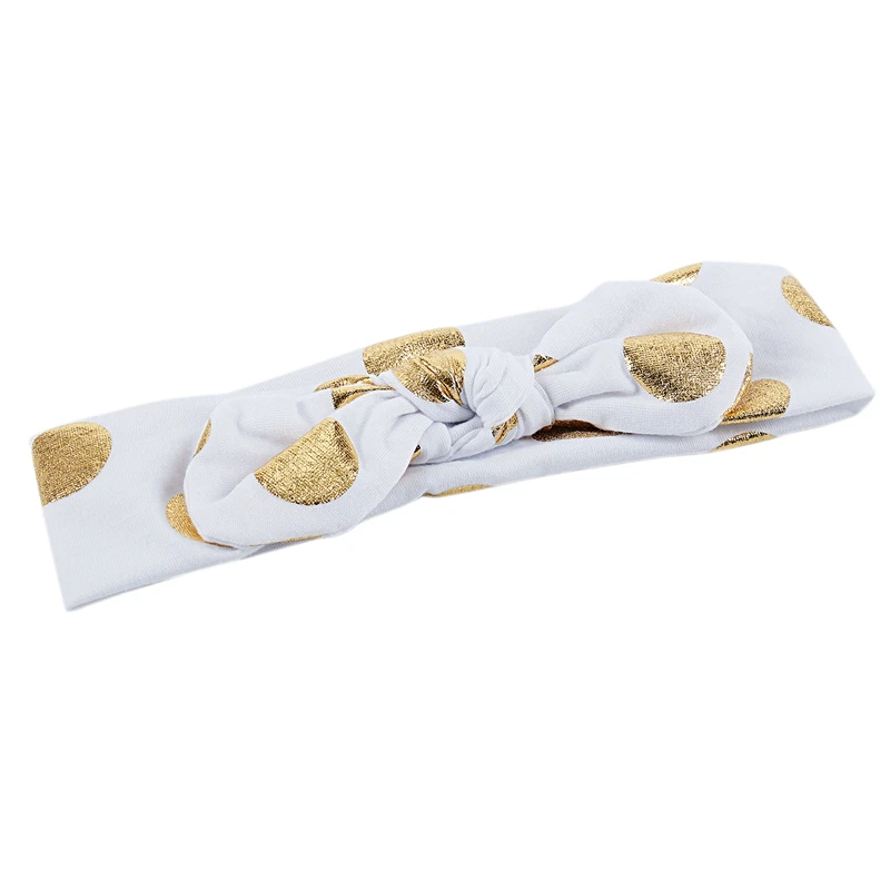 Эластичные повязки на голову для детей с бантами волос (бант белый) | Детская