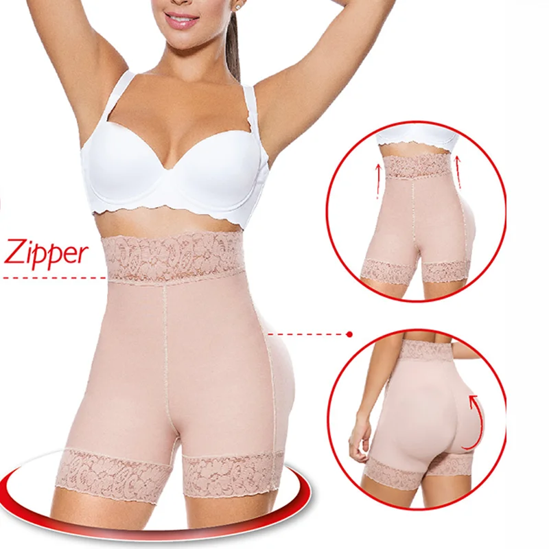 

Butt Lifter Shaper High Waist Hip Enhancer Pads Underwear Shapewear Lace Fajas Post Parto Skims Kim Kardashian