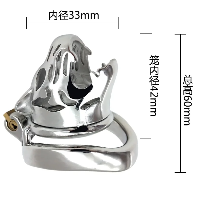 Stainless Steel Chastity Device Male Belt Bird Metal Cock Cage Stealth Lock Restraint Ring Sex Toy for Men | Красота и здоровье
