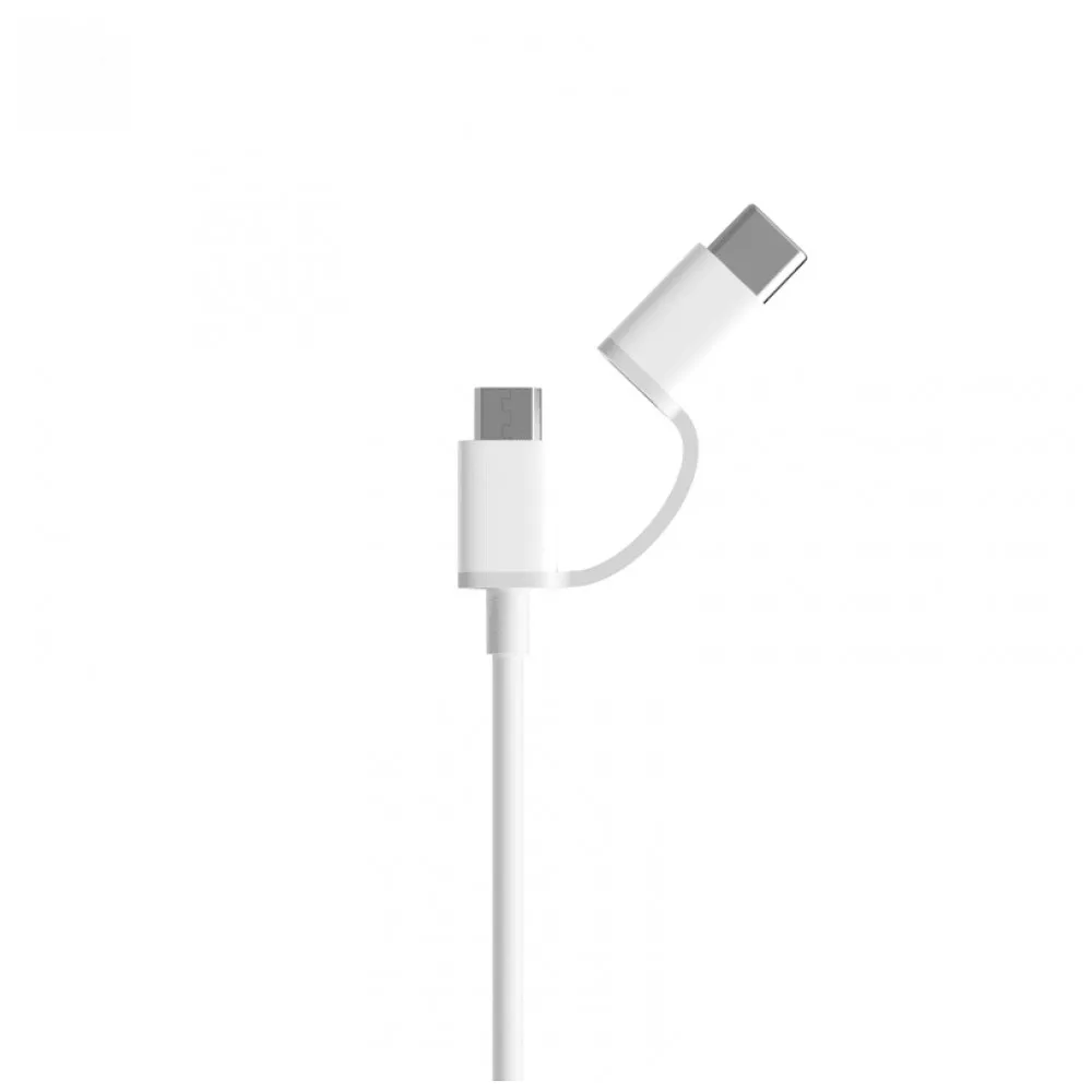 Провод переходник Xiaomi Mi 2 in 1 USB Cable Micro to Type C (30cm)|Кабели для мобильных телефонов| |