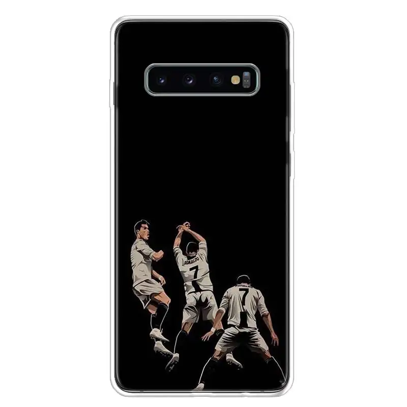 CR7 Криштиану Роналду крышка чехол для телефона для samsung Galaxy S10+ Note 10 9 8 S9 S8 J4 J6 J8 плюс S7 S6 корпус под плетенную сумку