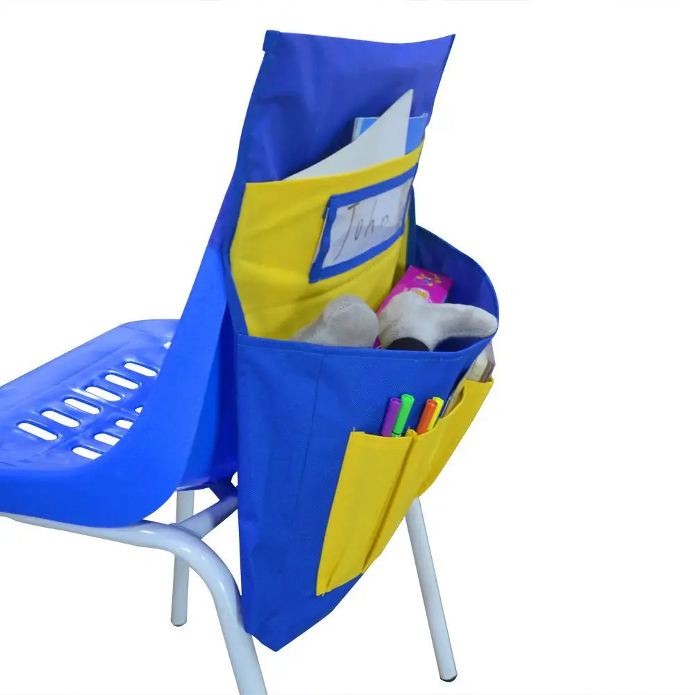 

Chair Pockets Storage Bag Durable Washable Seat Sack Stylish For School Students Supplies