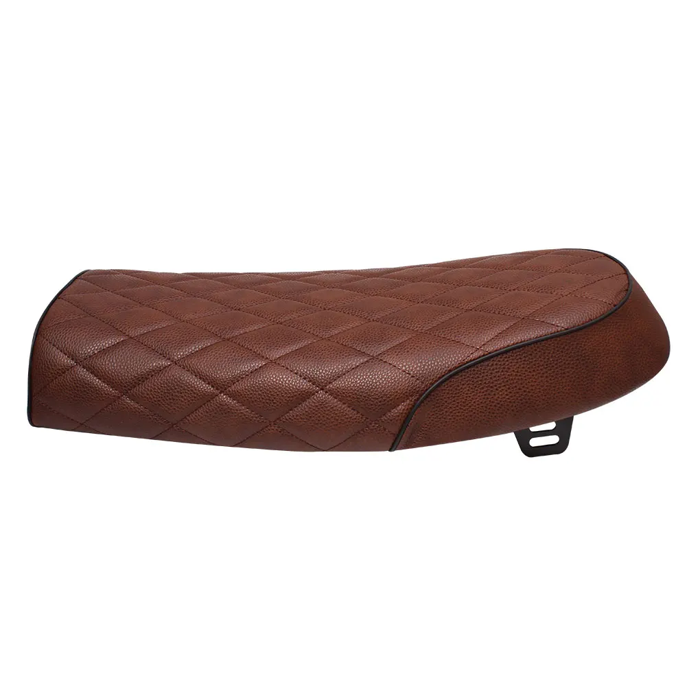 Новое коричневое мотоциклетное седло в стиле ретро для Кафе Racer винтажное